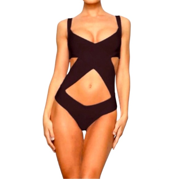 👙 NWT SKIMS Knit Beachwear Bandage Monokini/Bodysuit 👙 - Picture 2 of 9